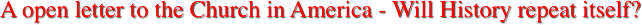 A open letter to the
